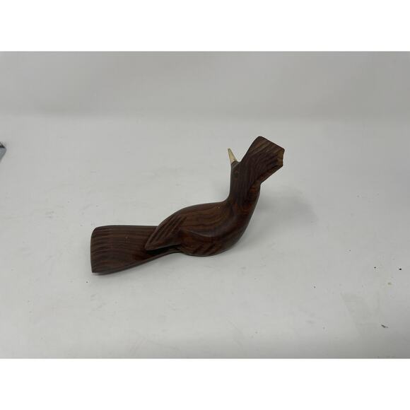 Vintage Ironwood Long Tail Bird Figurine Hand Carved Wood - Picture 5 of 8